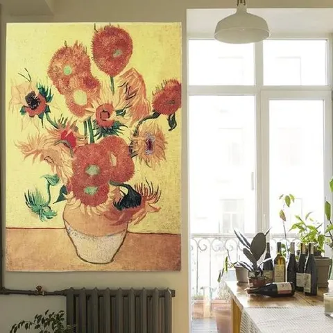 키워드없음 반고흐 패브릭 포스터 해바라기 L 거실 명화 그림