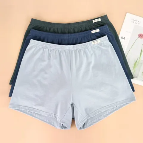 순면100% 편하고 부드러운 여성 트렁크 사각팬티 3매세트