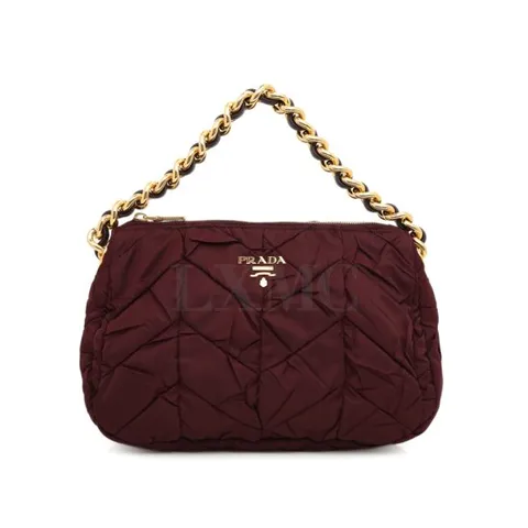 [중고명품] 프라다 나일론 크리스피 패딩백 BR3782 포코노 체인