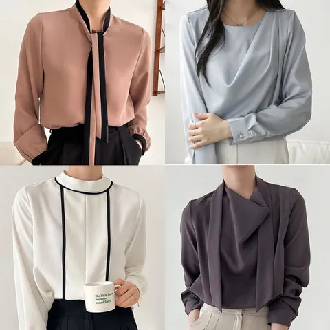 겨울 봄 여성블라우스 데일리 오피스룩 면접 하객룩