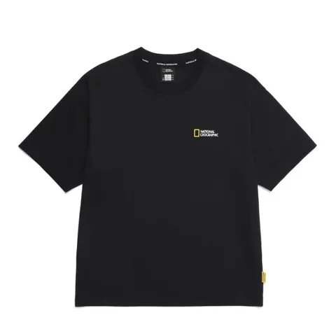 내셔널지오그래픽 N255UTS909세미오버핏 수피마 반팔티 BLACK
