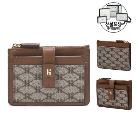 [ 롯데백화점 ][헤지스/선물포장] 가죽 카드지갑HIHO4E886W2