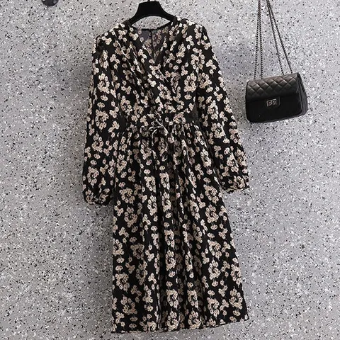 [아리엘스타일]여성스러운 포인트룩 치안꽃원피스