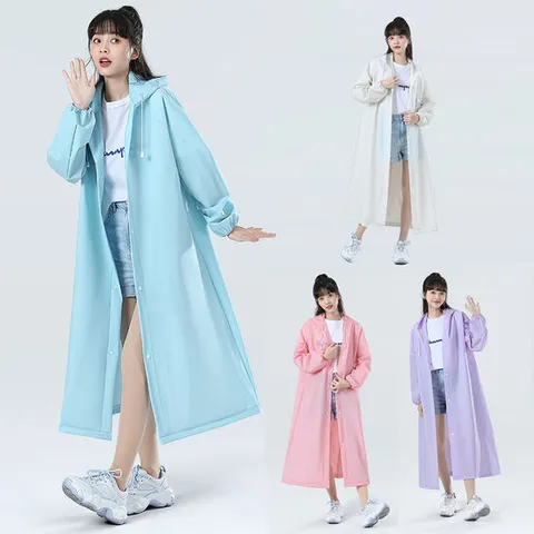 휴대용 일회용 우비 등산 캠핑 레인코트 코트형 판초우의