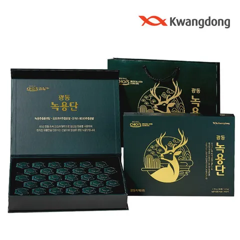 광동제약 녹용단 2세트 (3.75g x 30환) + 쇼핑백 명절선물