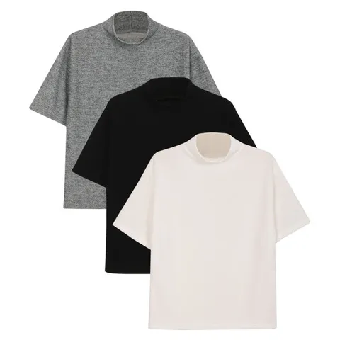 남성 가성비 베이직 반폴라 반팔 니트 5C-KN-Q055