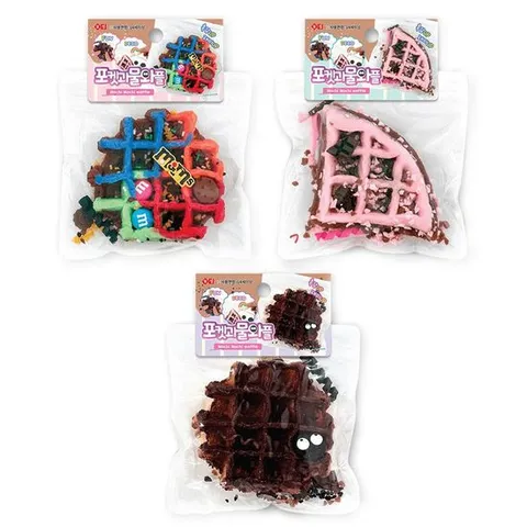 스퀴시 포켓 괴물 와플(4개) 와플말랑이