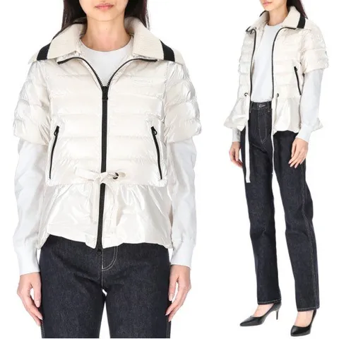 [듀베티카] 사밀리아 로고 VDDH15235K0001 CRS 다운패딩 반팔패딩 골프패딩