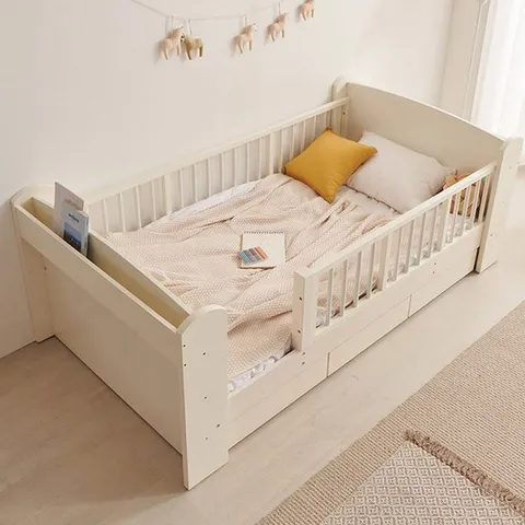 리퍼 웬디 주니어 수납 침대 프레임 SS 화이트