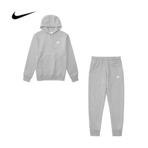 [나이키]나이키 츄리닝 조거후드세트 그레이 기모 국내AS