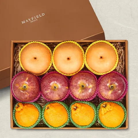 [메이필드호텔]골든후르츠 국산 과일(사과+배+한라봉)11입/4.9kg