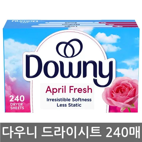 다우니 드라이시트 건조기용 섬유유연제 240매 건조기시트