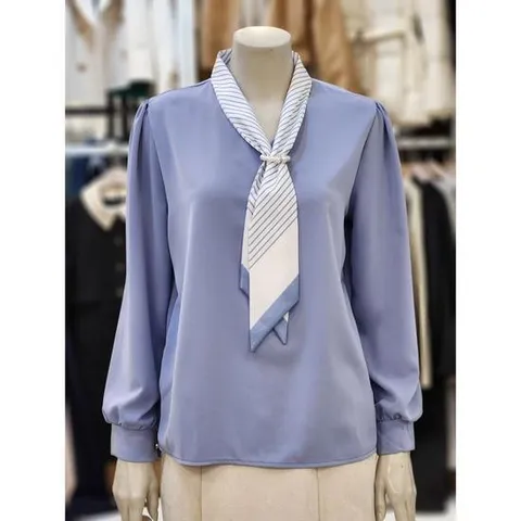 SOUP 세이브존07 리본 타이진주장식블라우스 OA2LST1