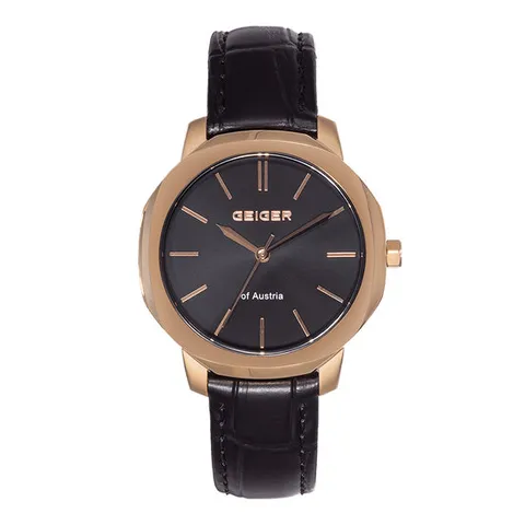 가이거(GEIGER) 클래식 여성 레더 워치 GE1263RGBK_L