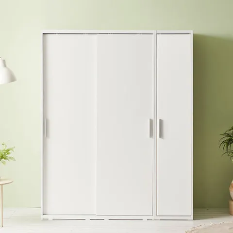 라자가구 비바 빅 1600 슬라이딩 옷장 행거+도어장 LJY207