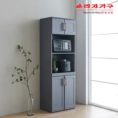 라자가구 비바 고메 600 키큰 전자렌지 수납장 LNK018