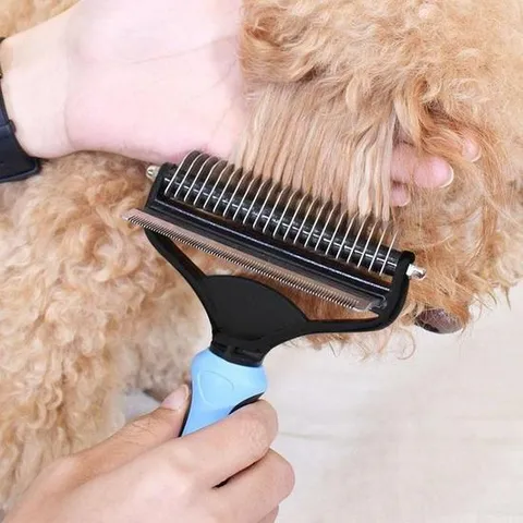 [프로셀러] 강아지 고양이 양날 털제거 브러쉬 애견빗 털갈이빗