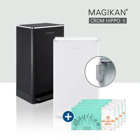 매직캔 크롬히포2 오토실링 27L-MH280휴지통 리필4개