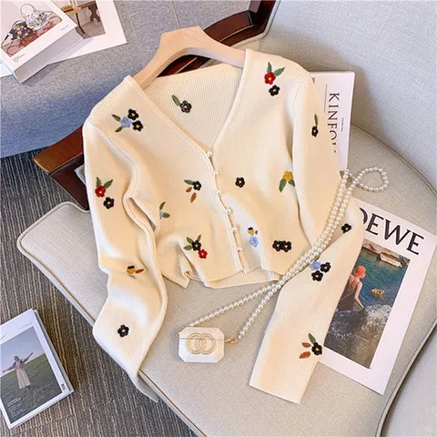 [아리엘스타일]러블리 캐주얼룩 미유꽃가디건