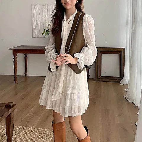 [아리엘스타일]멋스럽고 여성스러운 에로린원피스세트
