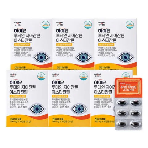 일동후디스 하이뮨 루테인지아잔틴아스타잔틴 6박스 눈건강 루테인 눈피로 눈뻑뻑함 눈건조함