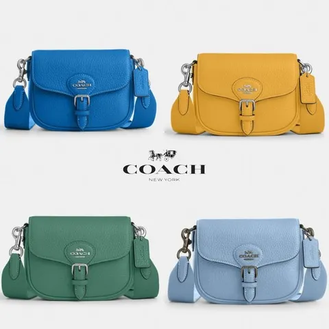 코치 COACH CP001 OS 여자 Amelia 스몰 새들 크로스백