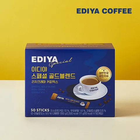 [이디야] 스페셜 골드블렌드 커피믹스 50T