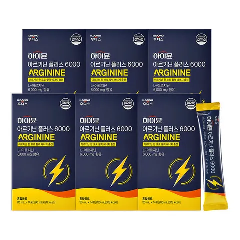 [일동후디스] 하이뮨 아르기닌 플러스 6000 6박스