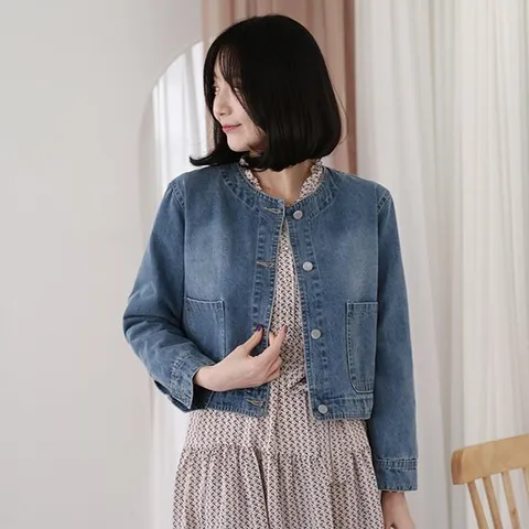 [웬디즈갤러리]로이 노카라 데님 자켓 MJK103
