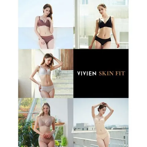 [비비안] 스킨핏 누디패키지 노와이어 여성 속옷 세트 10종