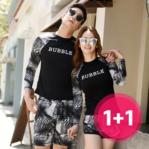 BUCK703 땡가격 SALE 버블 래쉬가드 상하 SET 여성 남성