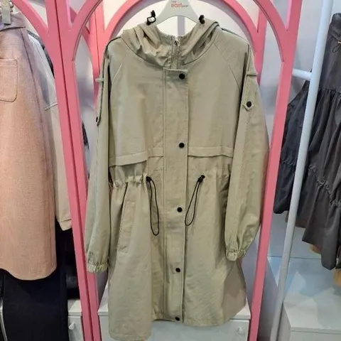 더이스트샵 HC12 간절기 후드 트렌치 코트 EX3CCT201