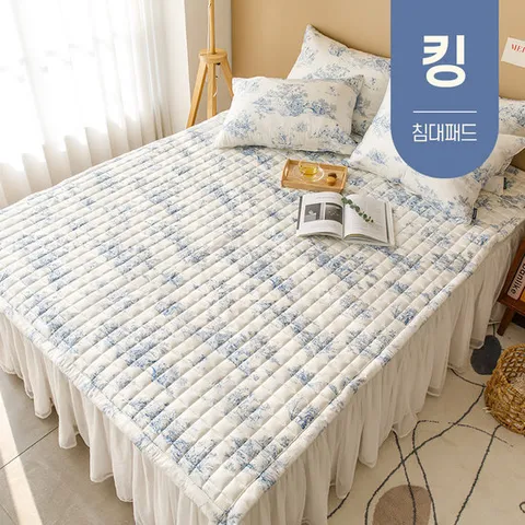 먼지없는 모달 사계절 봄가을 겨울 침대 매트리스 누빔 이불 패드 킹 K