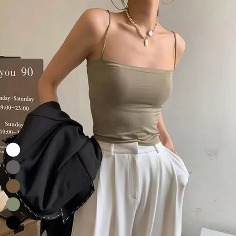 쫀쫀 브라탑 브라캡 끈나시 브라렛 런닝 크롭탑