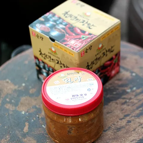 순창 동백 전통된장 1kg 보자기