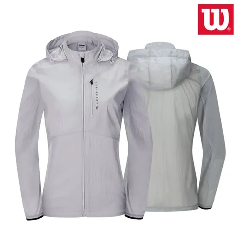 [윌슨]윌슨 여성 바람막이 자켓 8104 그레이 경량 윈드자켓
