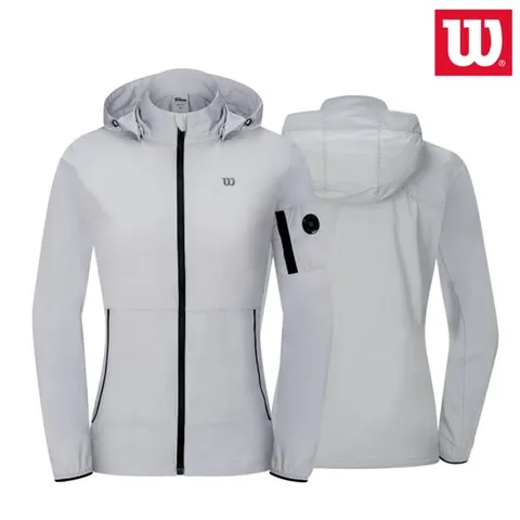 [윌슨]윌슨 여성 바람막이 자켓 8116 그레이 경량 윈드자켓