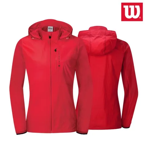 [윌슨]윌슨 여성 바람막이 자켓 8106 레드 경량 윈드자켓