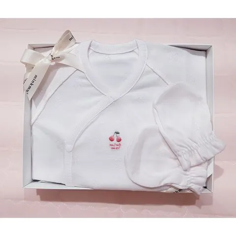 [ 롯데백화점 ][밍크뮤](PK)필라젠배내저고리,손싸개세트 34170-000-07,008-08