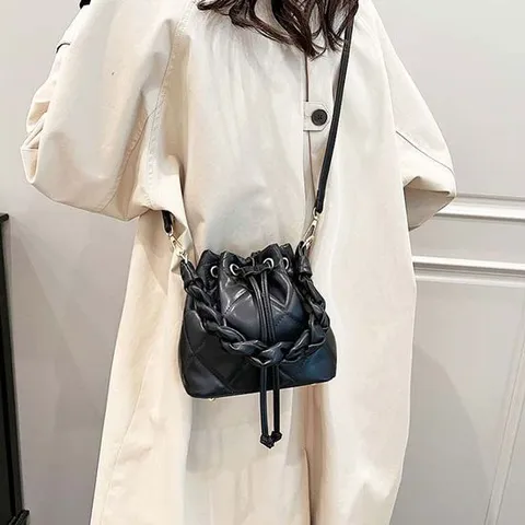 URB717 여성 미니 꽈배기 복조리 숄더 크로스백 가방