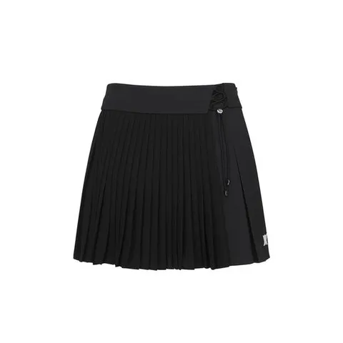[어뉴골프] 여성 W LACE UP WAIST PLEATS SQ_BK