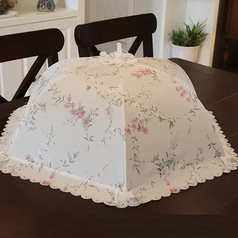 고급 레이스 밥상보 원터치 접이식 벌레차단 명절선물 상커버