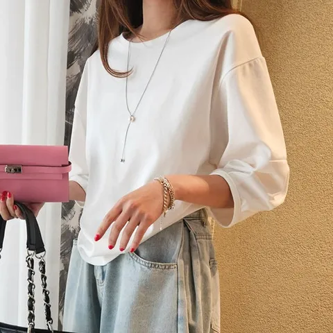 [안녕윤수야] 보름달 퍼프티셔츠