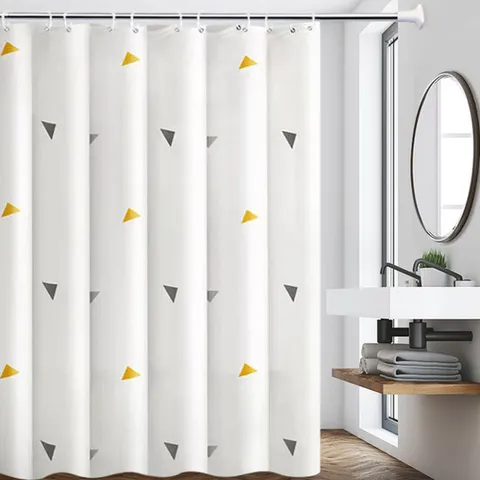 프리미엄 PEVA 방수 샤워커튼 180x180 (커튼링포함)