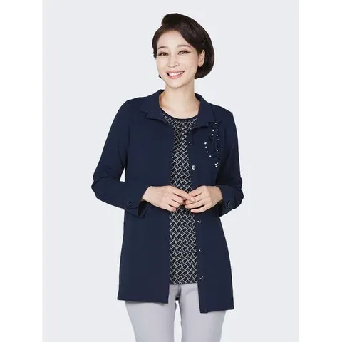 [마담엘레강스]샤론 코사지 포인트 재킷+샤론 티블라우스 (2종)