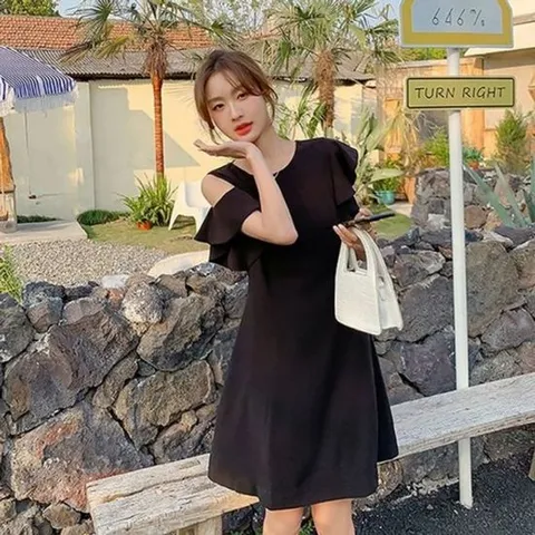 블랙원피스 여름 데이트룩미니원피스 파티룩 원피스 여름원피스