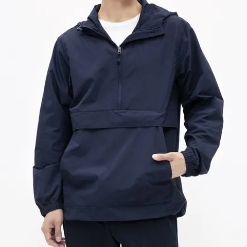 [탑보이][탑보이] 오버핏 스트링 후드 아노락 바람막이 점퍼 (LD