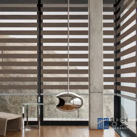 커버없는 듀얼 콤비 블라인드 아이방 거실 블라인드 110x160cm