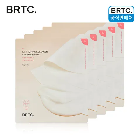 BRTC 리프토닝 콜라겐 크림 온 마스크팩 5매