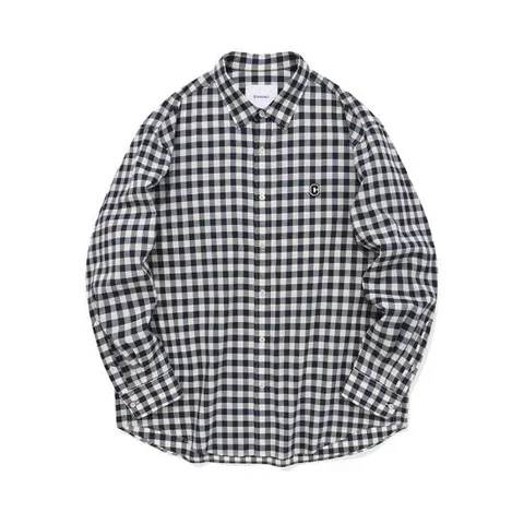 [커버낫] [TAG가 89,000] 깅엄 체크 셔츠 네이비